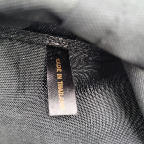 Harley Davidson Large Canvas Duffle Bag All Black w Patch Approximately 22x9x11 - Picture 4 of 10